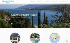 Apartmani Klara Rabac – Dizajn web stranice, Višejezični CMS sustav, optimizacija, booking sustav